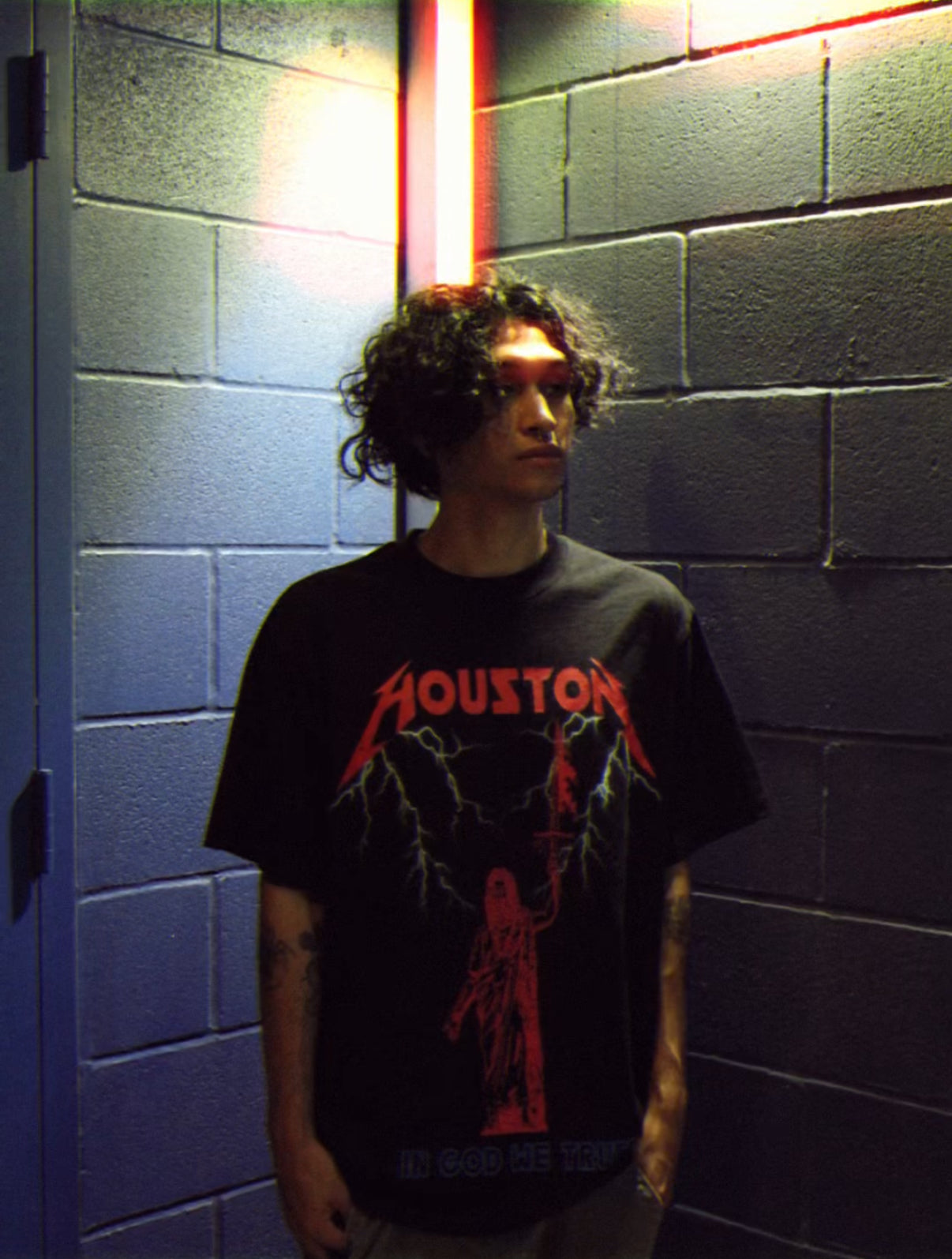 HOUSTON IN GOD WE TRUST TEE